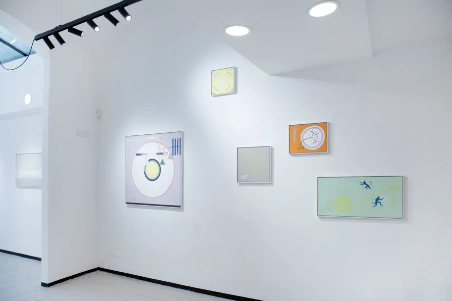 image of Guerrilla Spam's first solo exhibition at Street Levels Gallery in Florence, running May 3-June 8, 2025. It details the exhibition's structure around shadow, light, and color themes, featuring thirty new works inspired by Pontormo's lost paintings and diverse cultural iconography. The text includes practical visitor information like opening hours, location, and event dates.