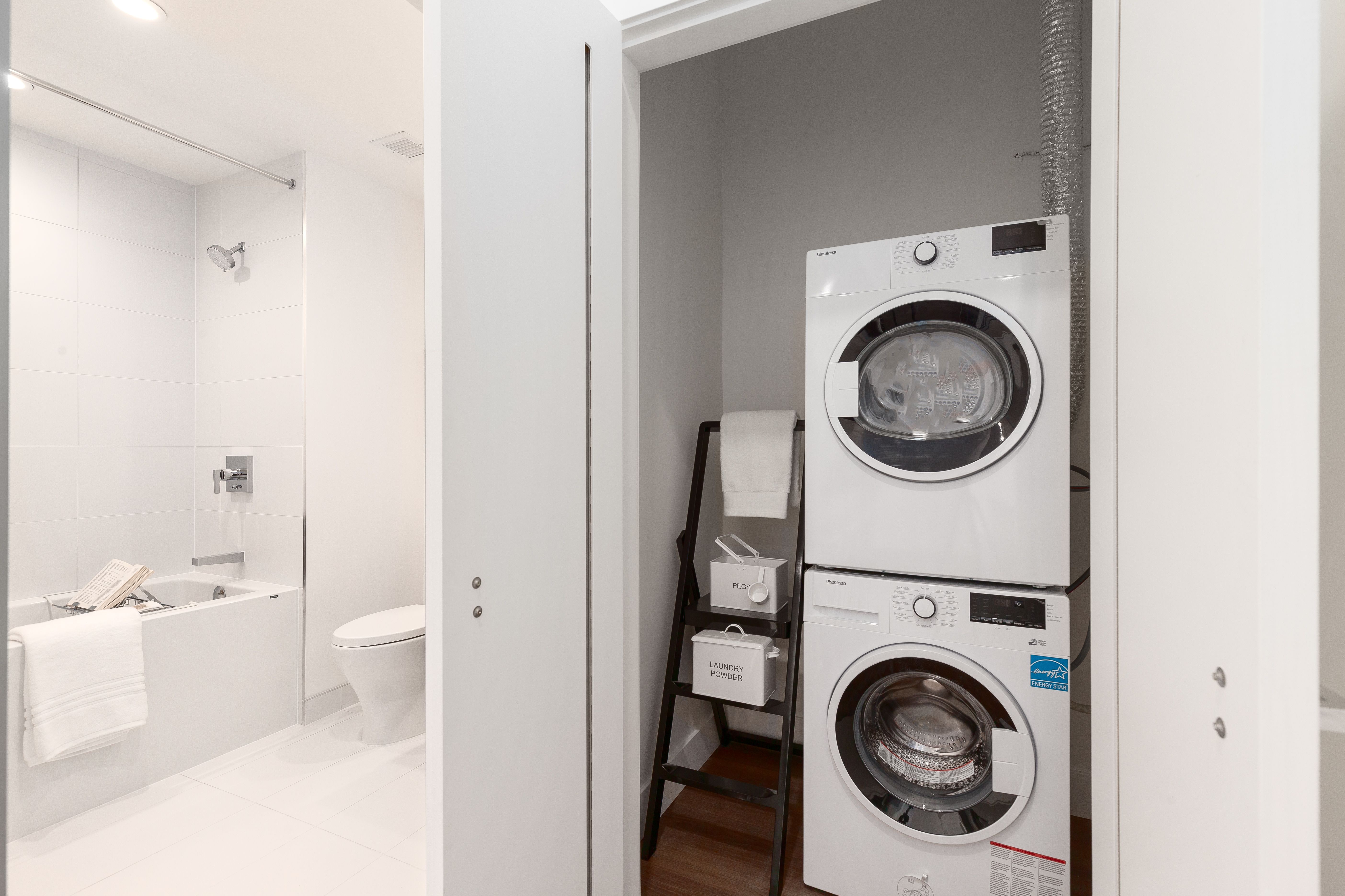 In-suite laundry and dryer in Everlea unit 