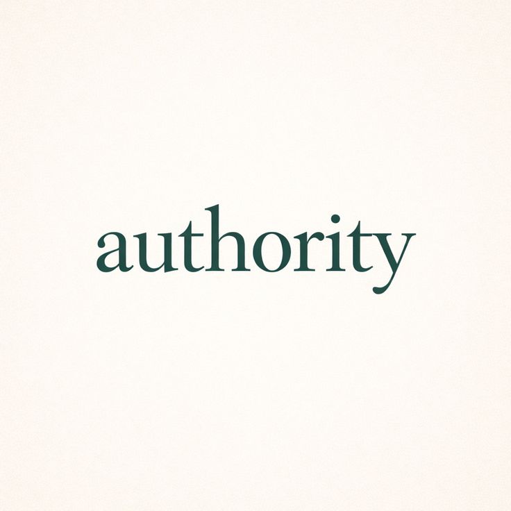 An image with the text "authority".