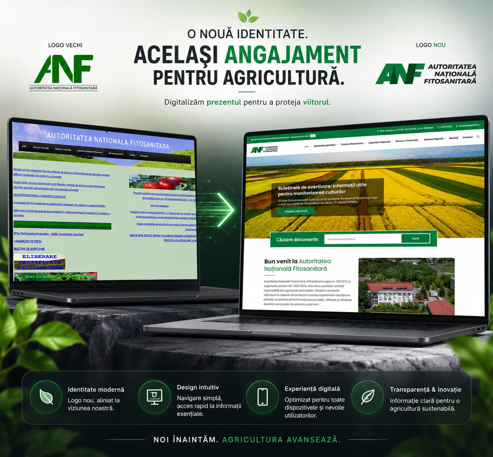 Transformarea digitală ANF — Autoritatea Națională Fitosanitară: identitate vizuală nouă și platformă modernizată