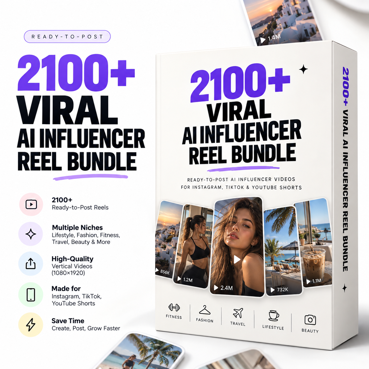 2100+ Viral AI Influencer Reel Bundle