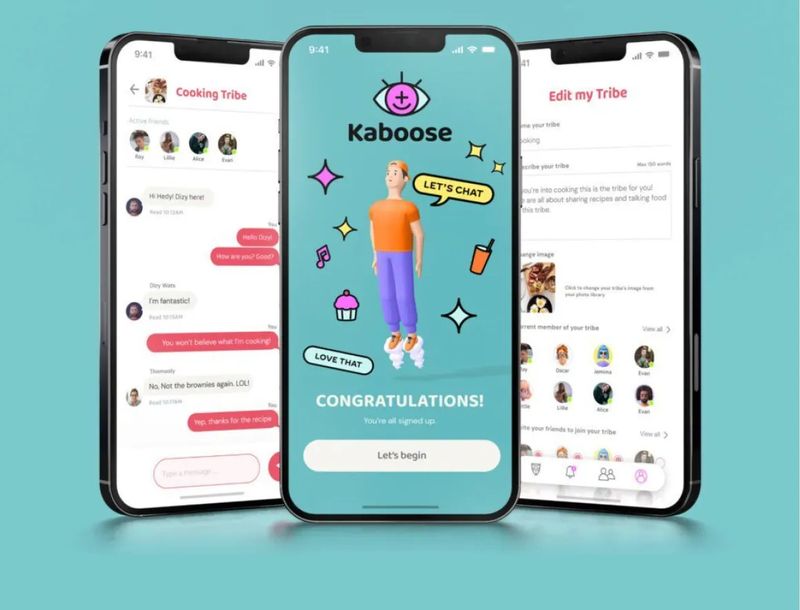 kaboose sign up page mockup