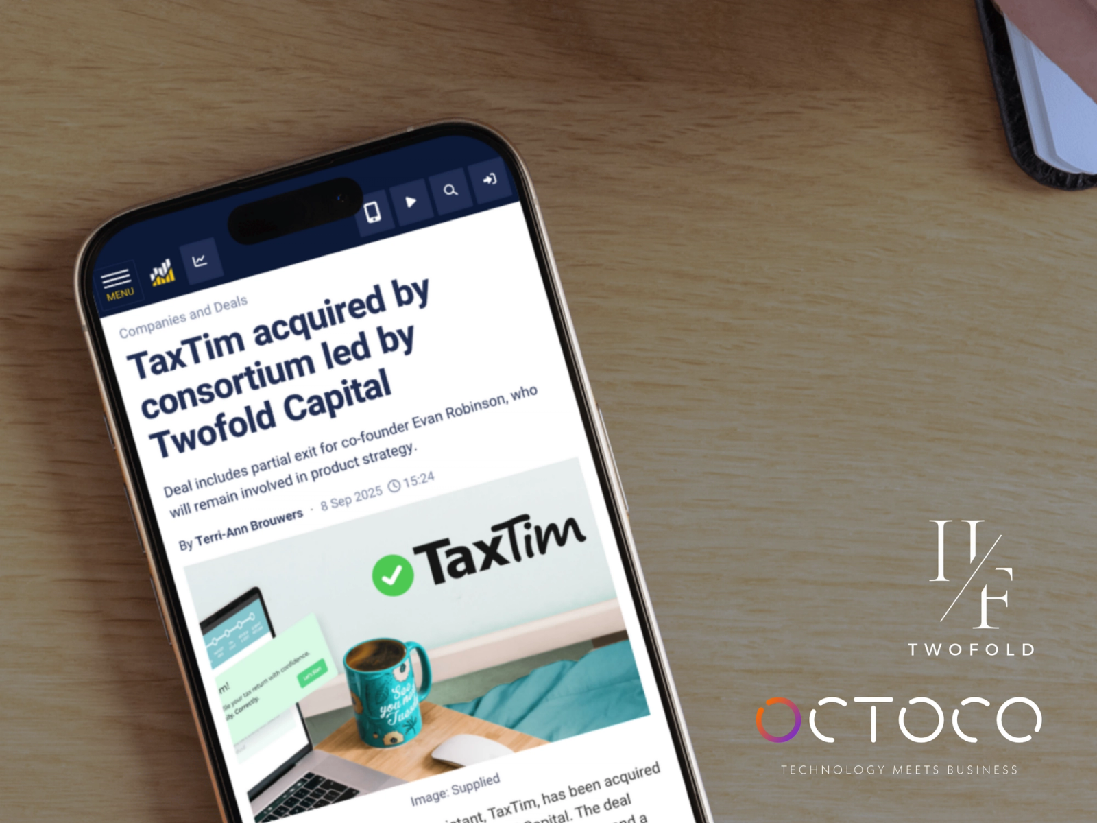 Octoco, TaxTim and TwoFold Capital Announcement