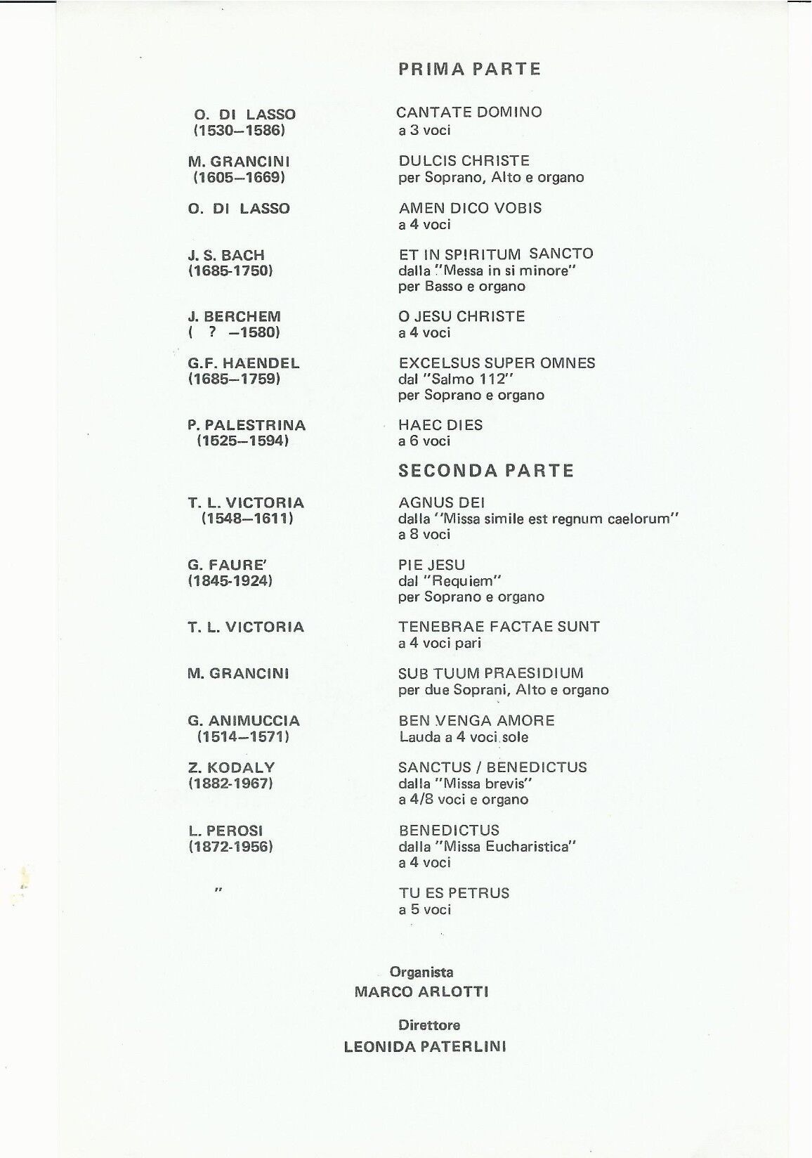 Programma di sala 2