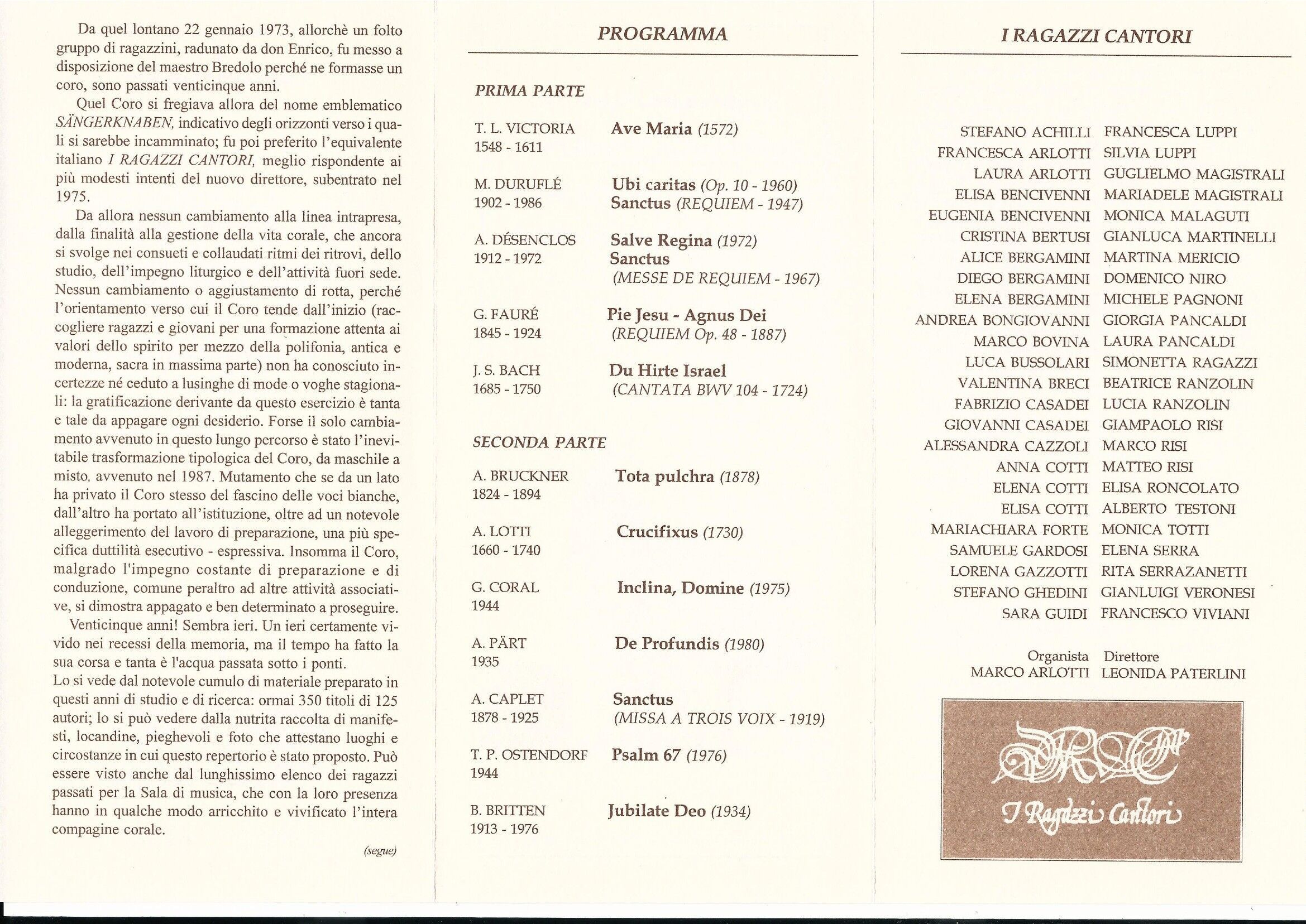 Programma di sala 2