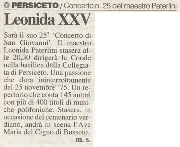 “il Resto del Carlino”, 24 giugno 2001