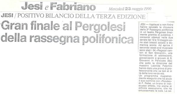 Jesi, 23 maggio 1990
