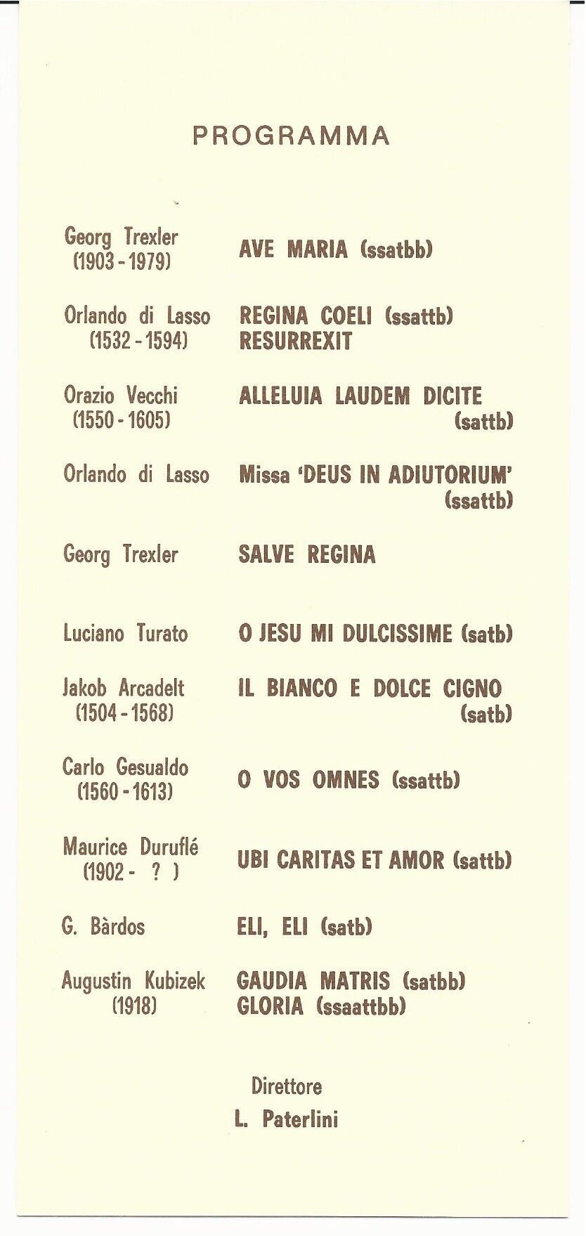 Programma di sala 2