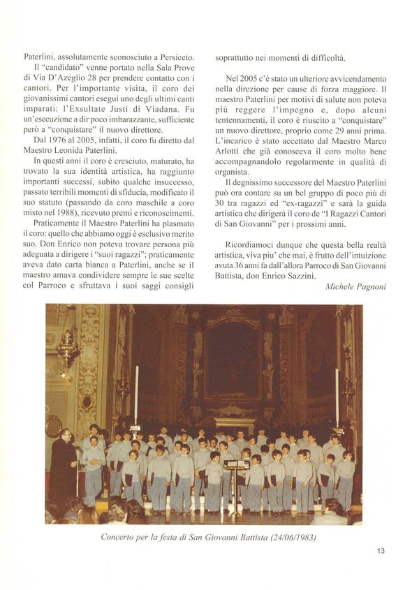 Opuscolo per il 50º di sacerdozio di don Enrico, 2009 (2/2)