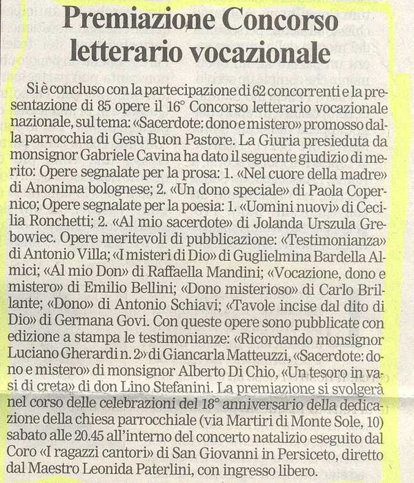 “Avvenire”, 23 novembre 2003