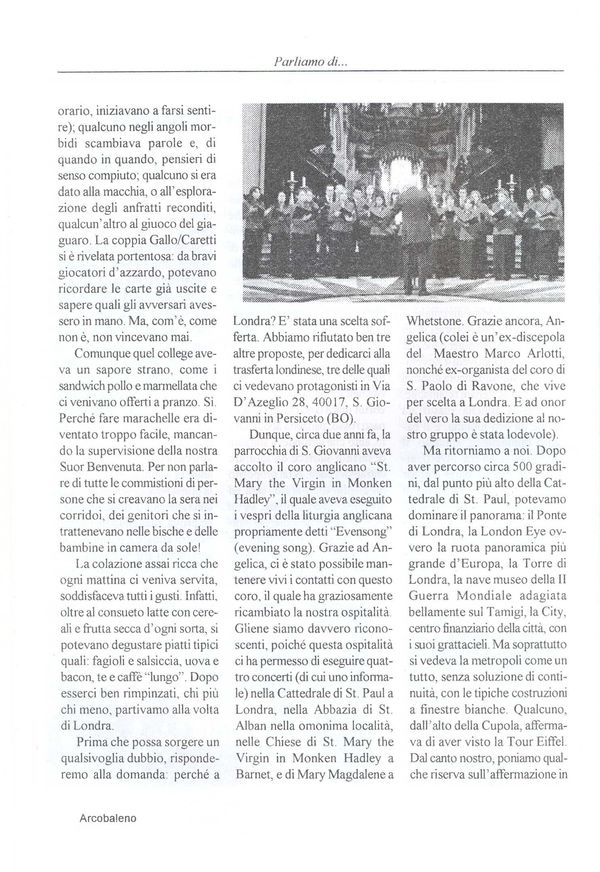 “Arcobaleno”, dicembre 2004 (2/3)