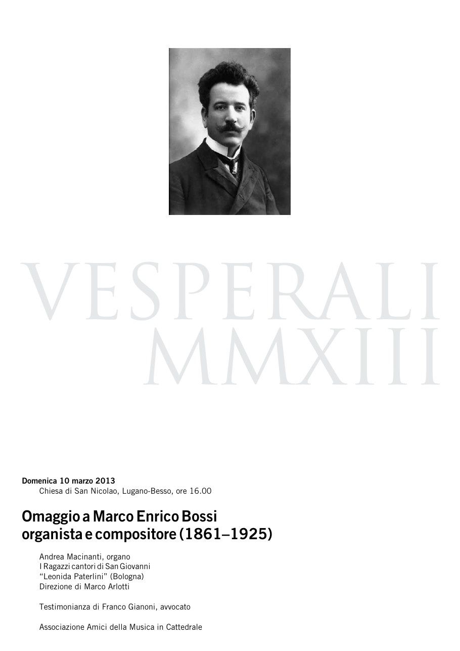 Programma dei Vesperali (1/3)
