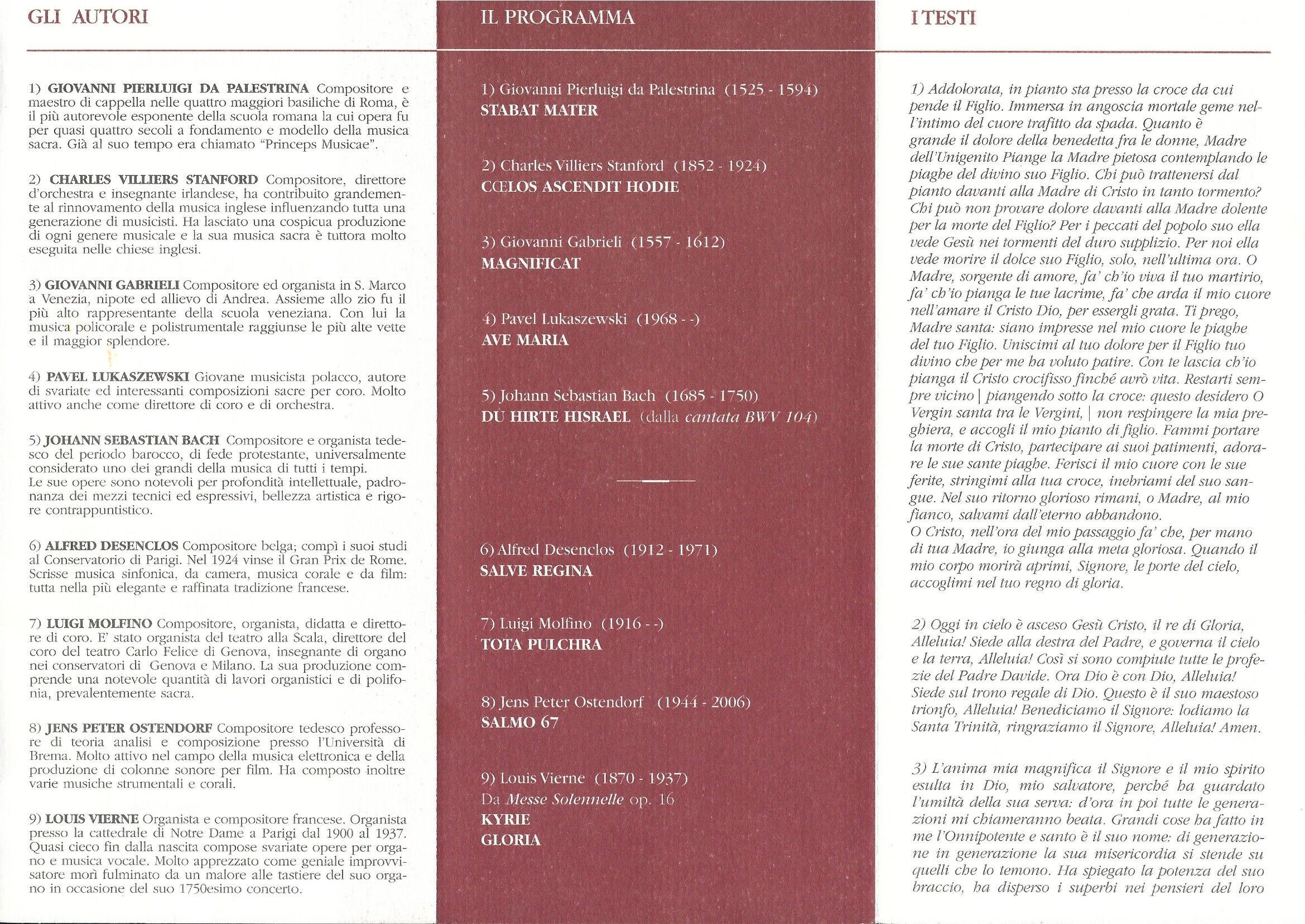 Programma di sala 2