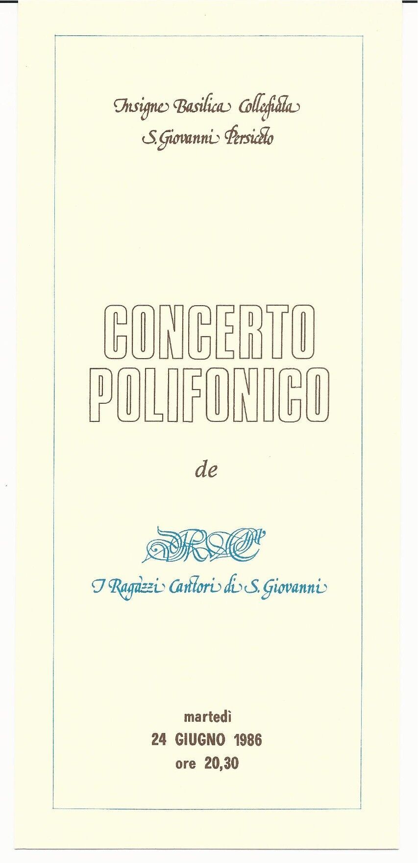 Programma di sala 1