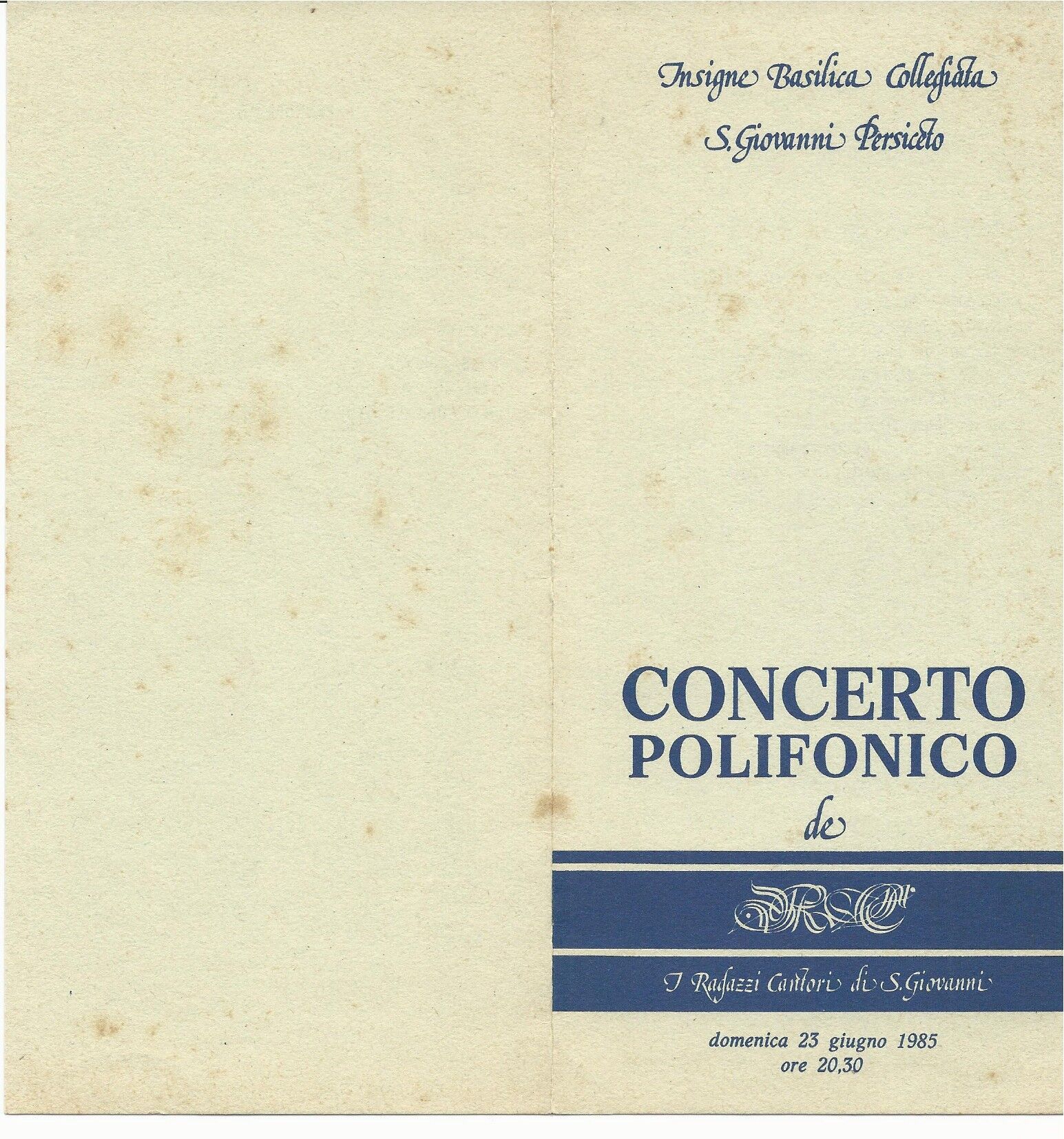 Programma di sala 1