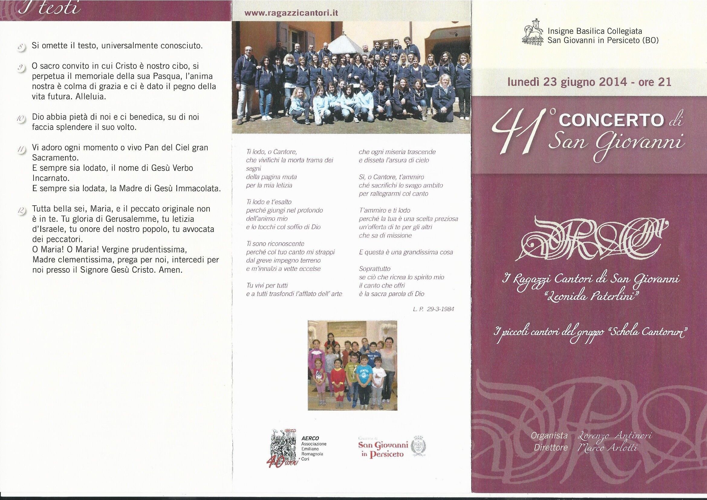 Programma di sala 1