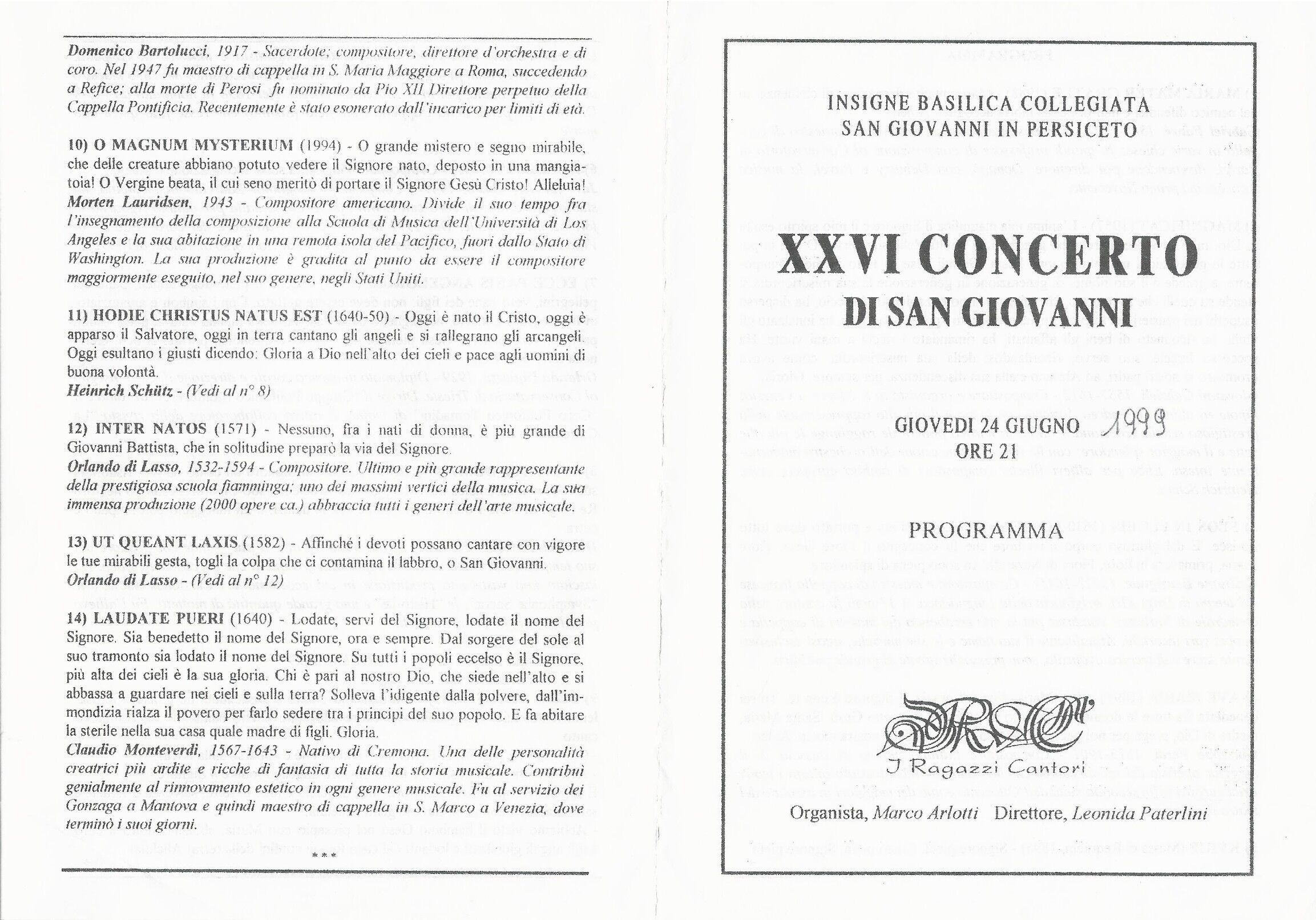 Programma di sala 1