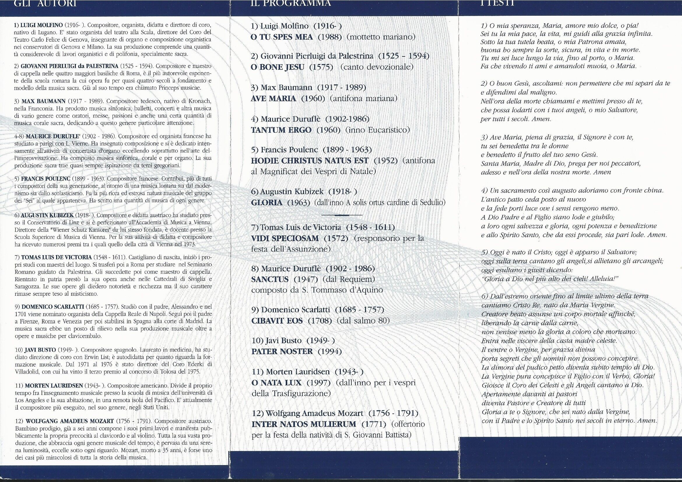 Programma di sala 2