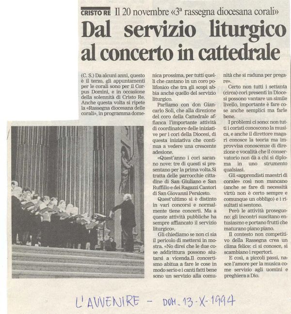 “Avvenire”, 13 ottobre 1994