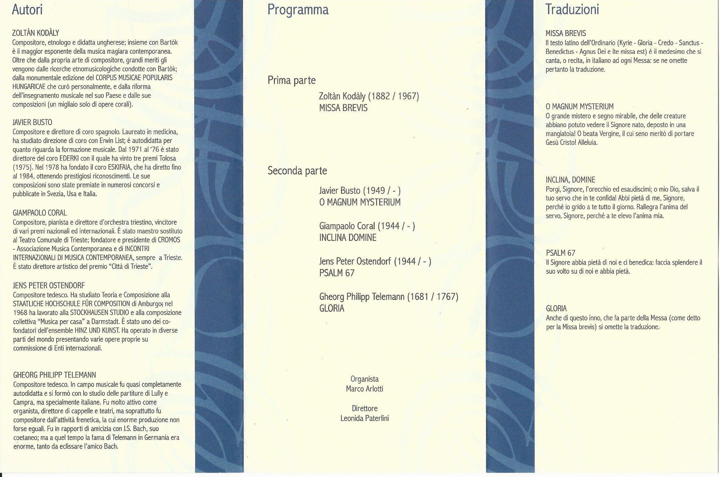Programma di sala 2