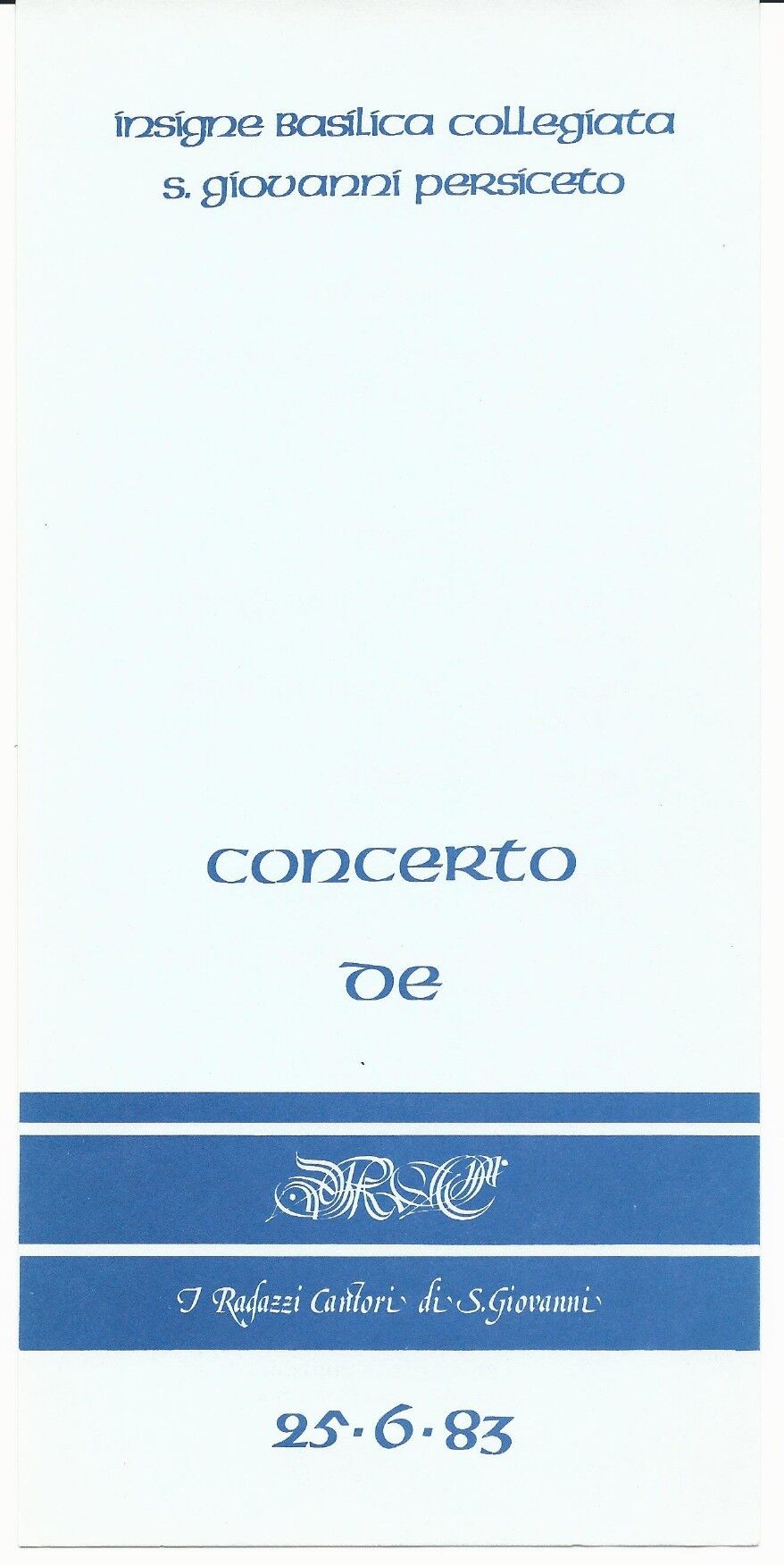 Programma di sala 1
