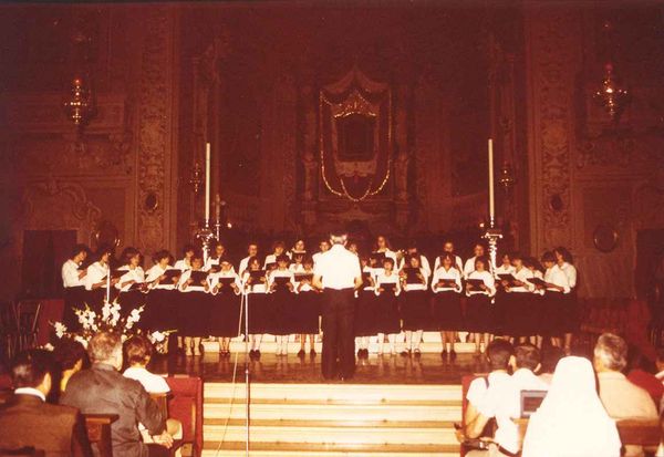Esordio del coro femminile, 23 giugno 1979