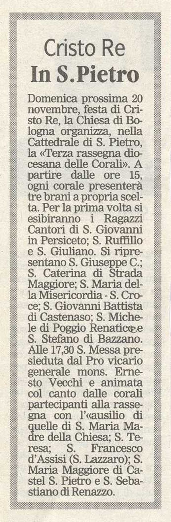“Avvenire”, novembre 1994
