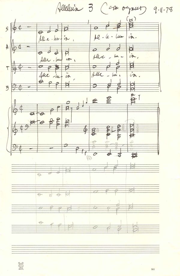 Alleluia, 3–9 novembre 1978