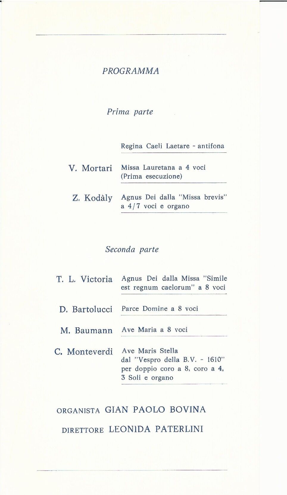 Programma di sala 2