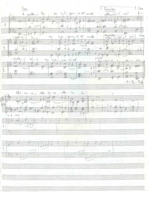 Agnello di Dio, 1º agosto 1984