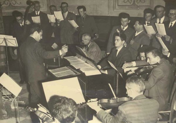 Fontana, 4 aprile 1961, con Fernando Rossi