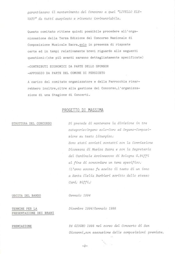 III Concorso nazionale di composizione musicale sacra di San Giovanni in Persiceto, 1995 (3/5)