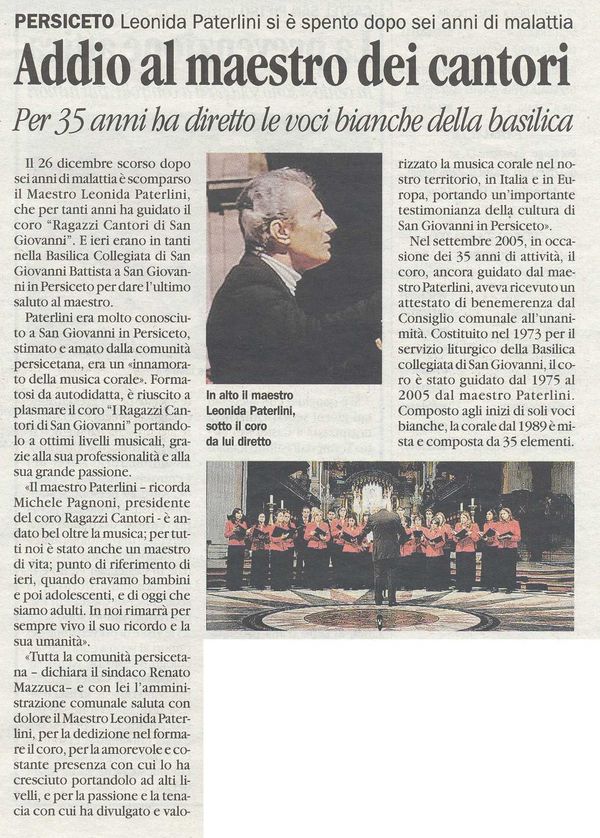 “L’Informazione – Il Domani di Bologna”, 30 dicembre 2010