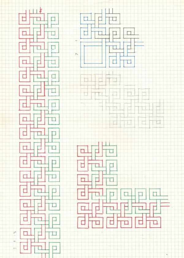 Greche verticali a colori