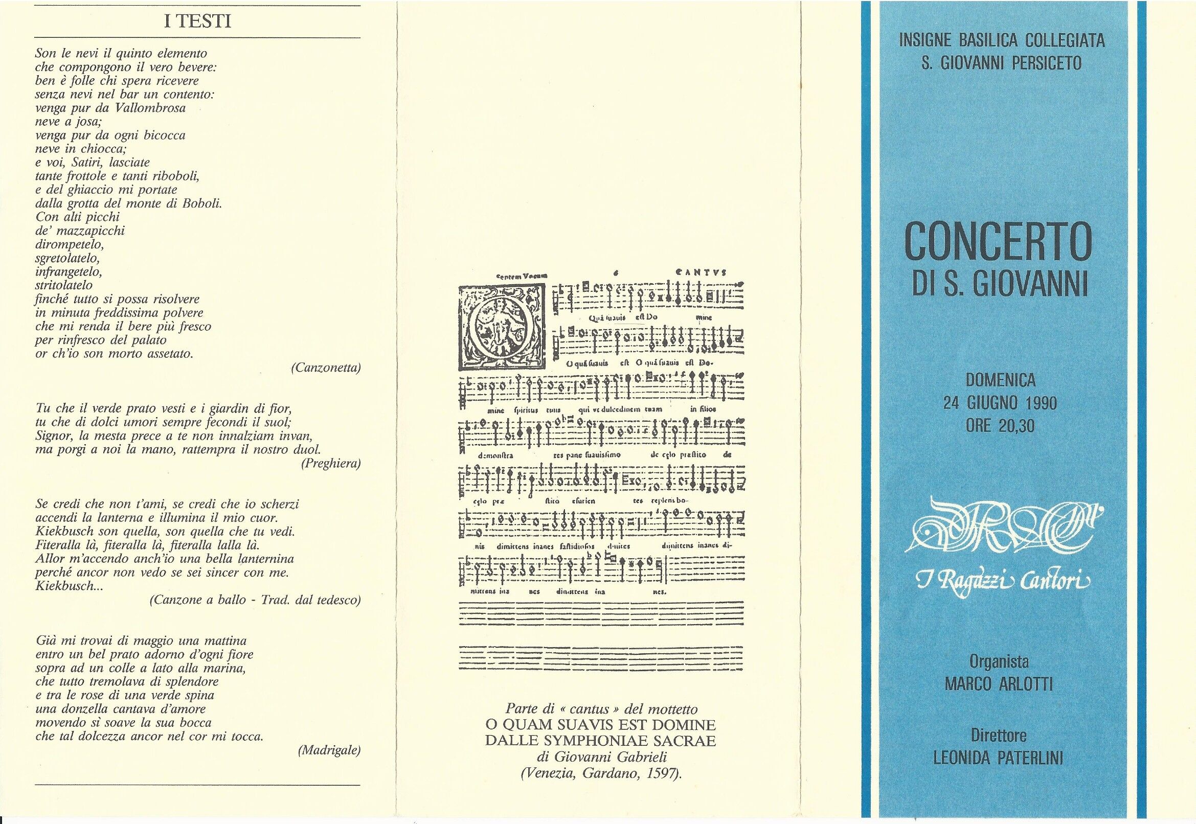 Programma di sala 1