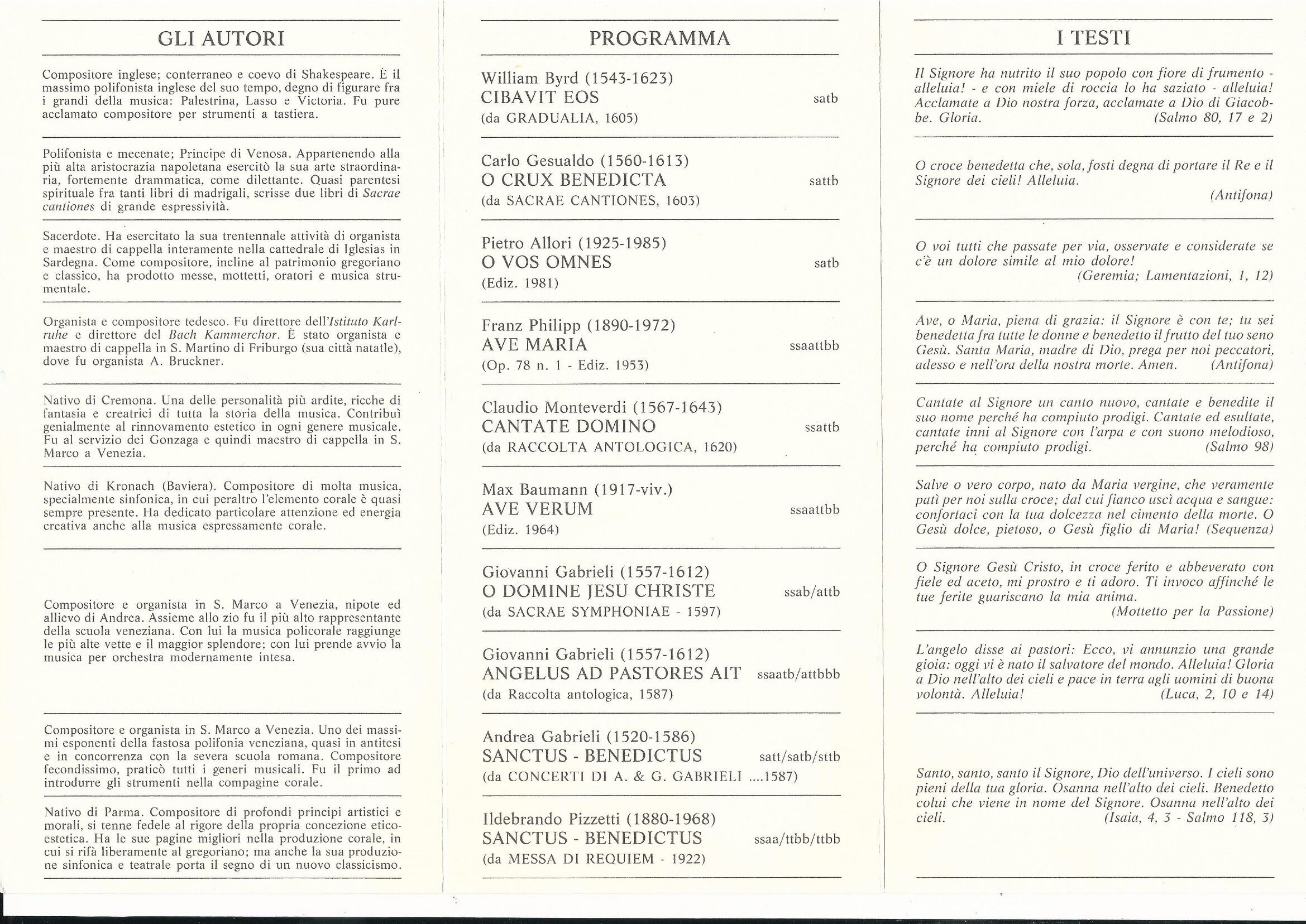 Programma di sala 2