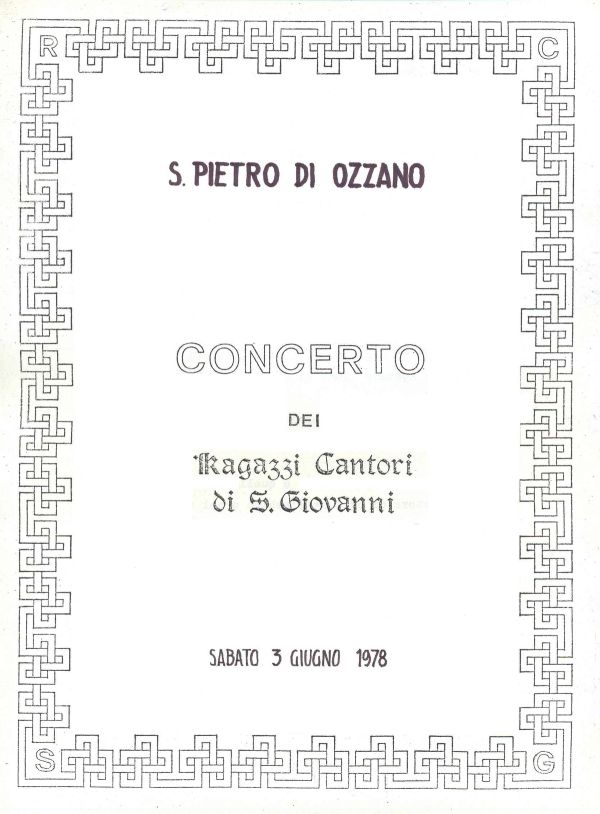 Concerto a Ozzano, 3 giugno 1978 (1/3)