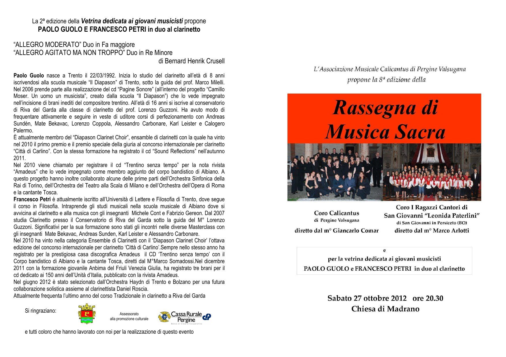 Programma di sala (1/2)