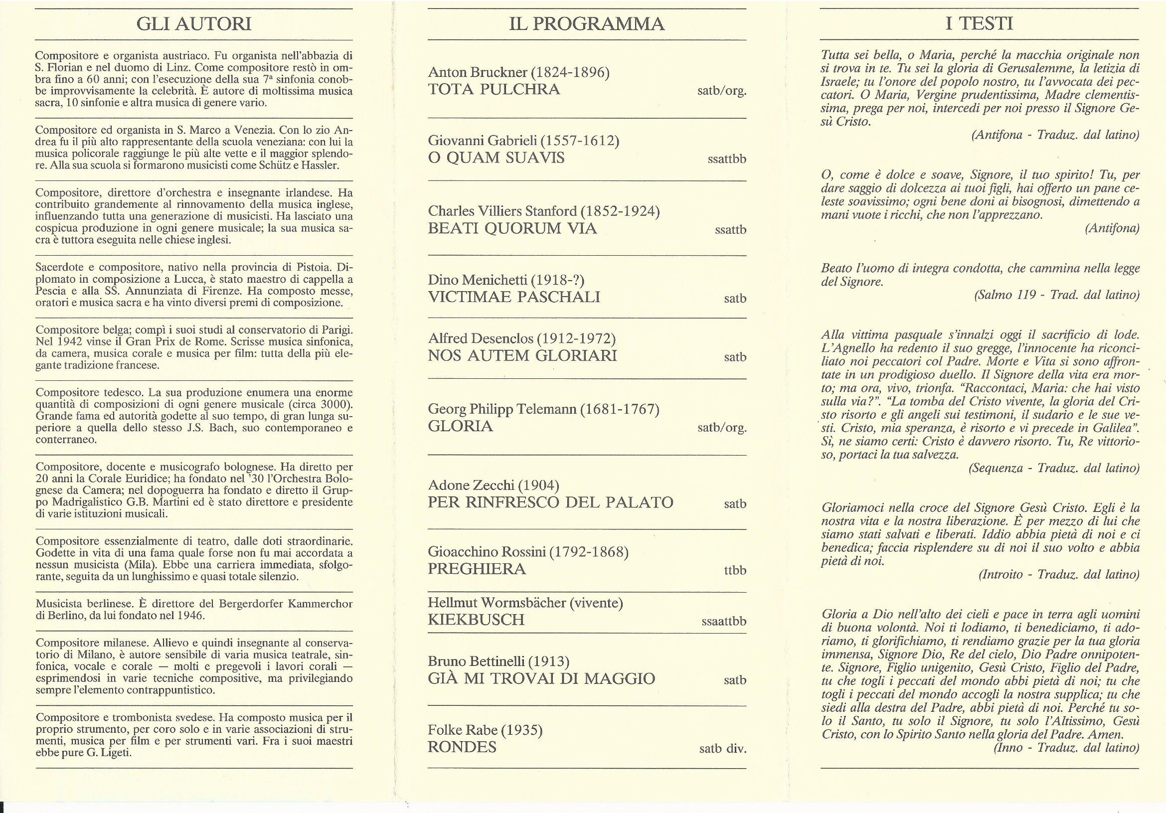 Programma di sala 2