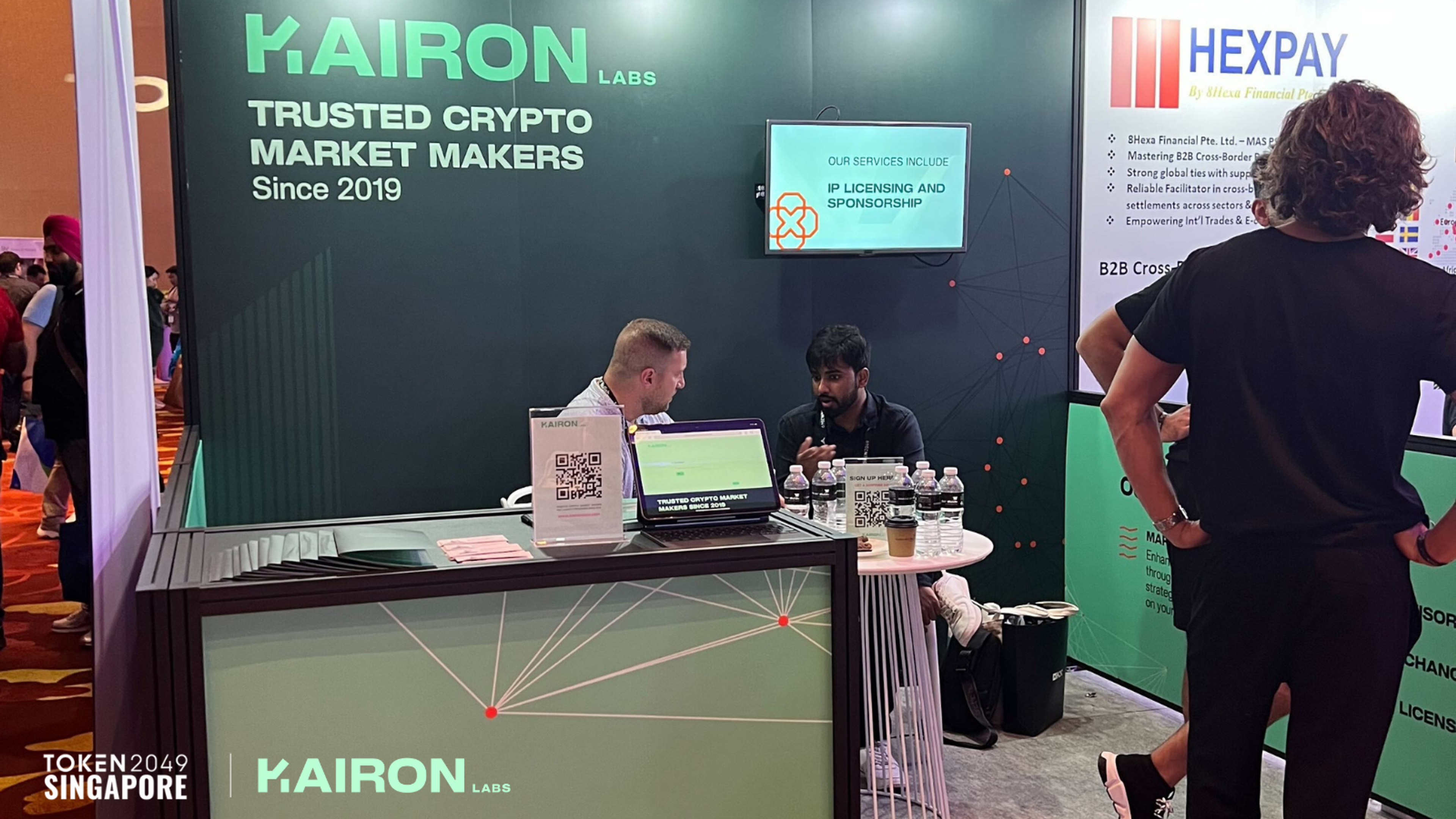 Kairon Labs Booth at Token 2049 | Image by Kairon Labs