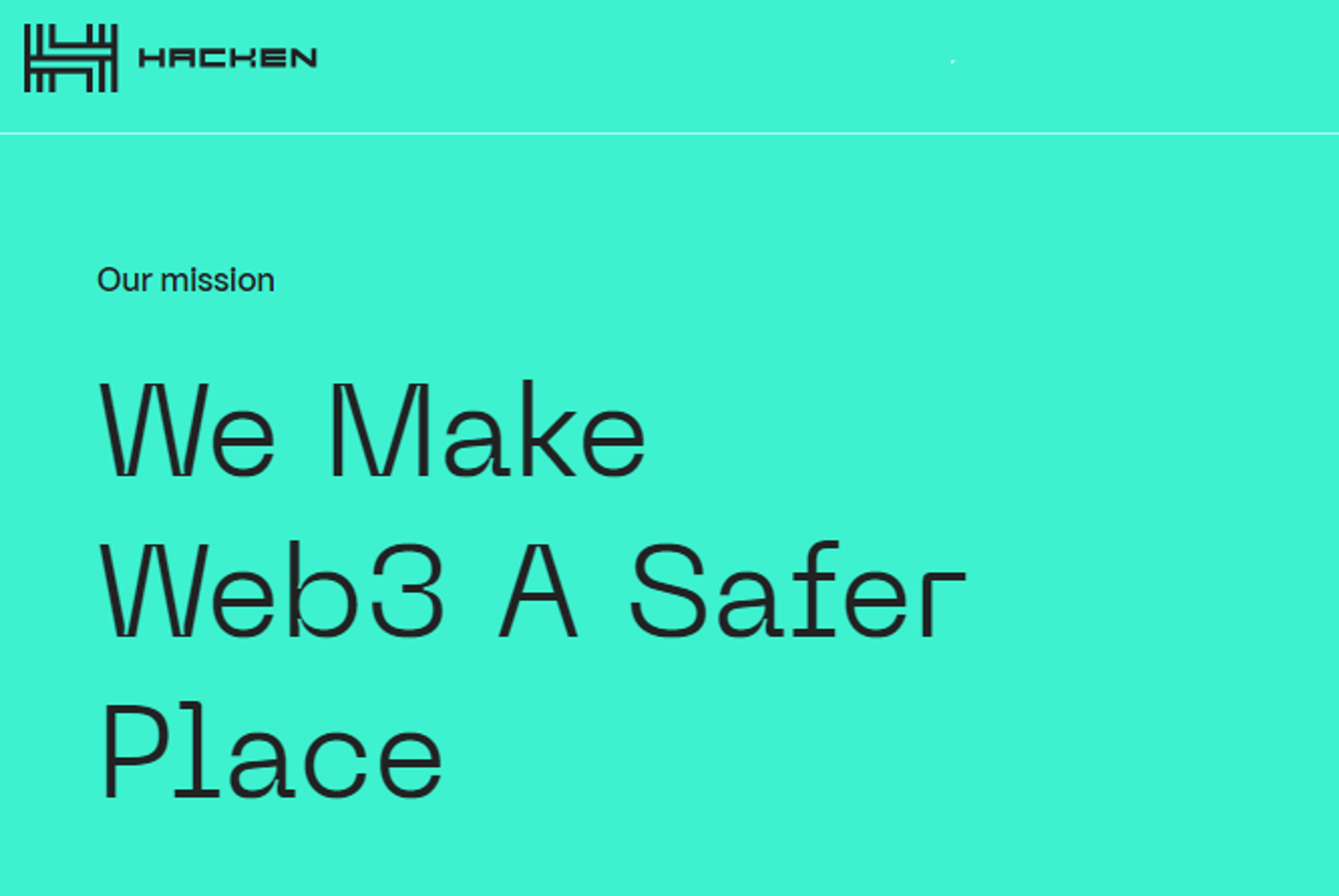 Hacken Mission: We Make Web3 A Safer Place