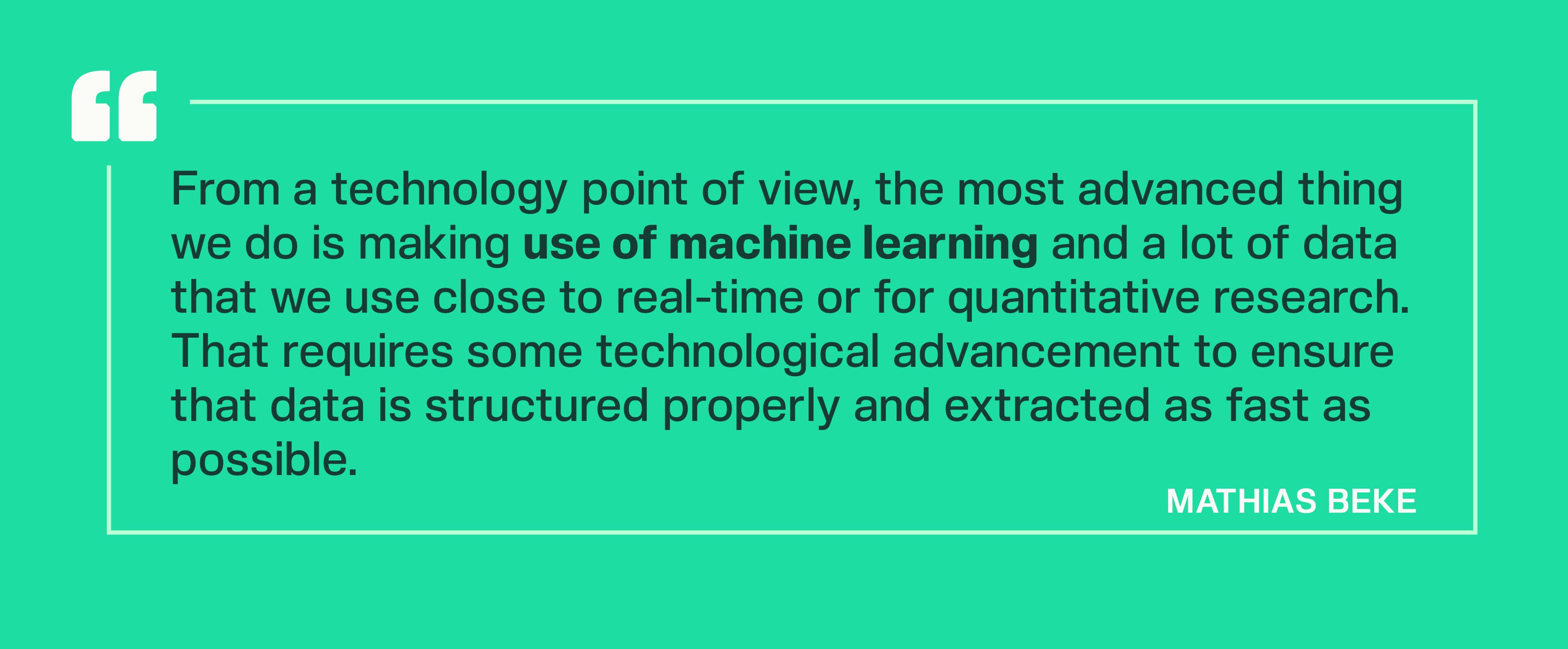 mathias beke of kairon labs quote about technology and ai