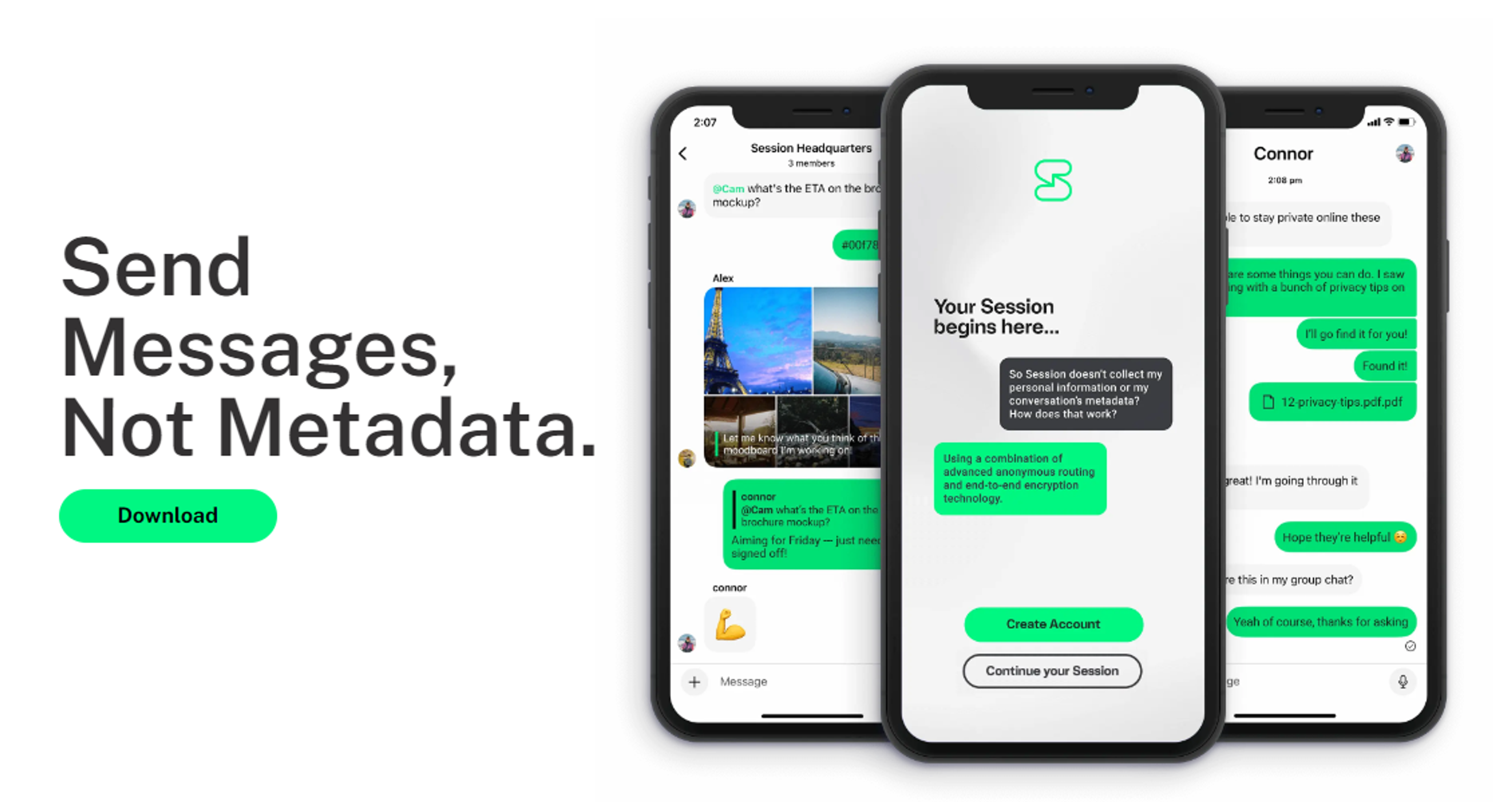 Session App’s Slogan: Send Messages, Not Metadata