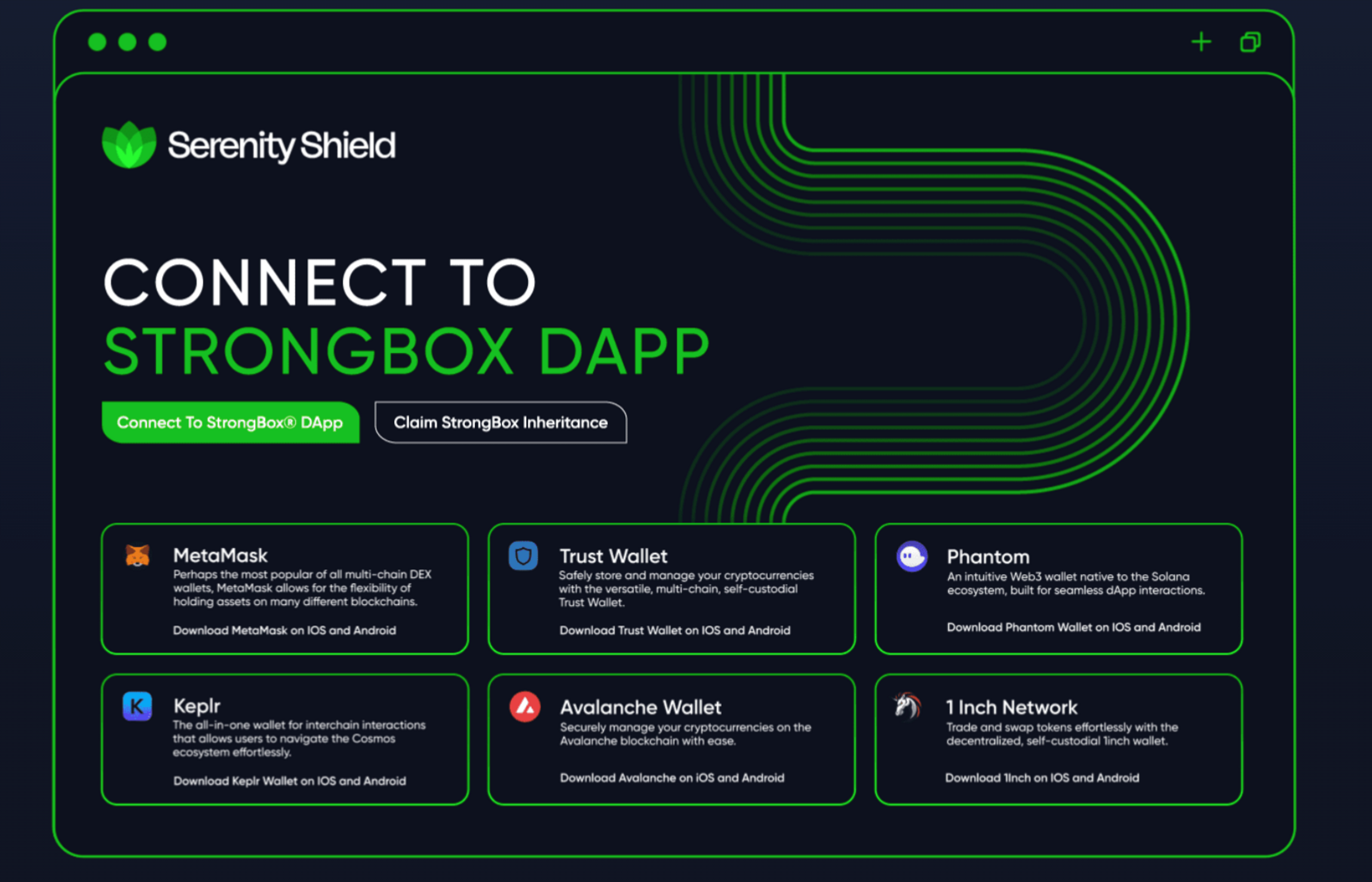 Serenity Shield StrongBox App