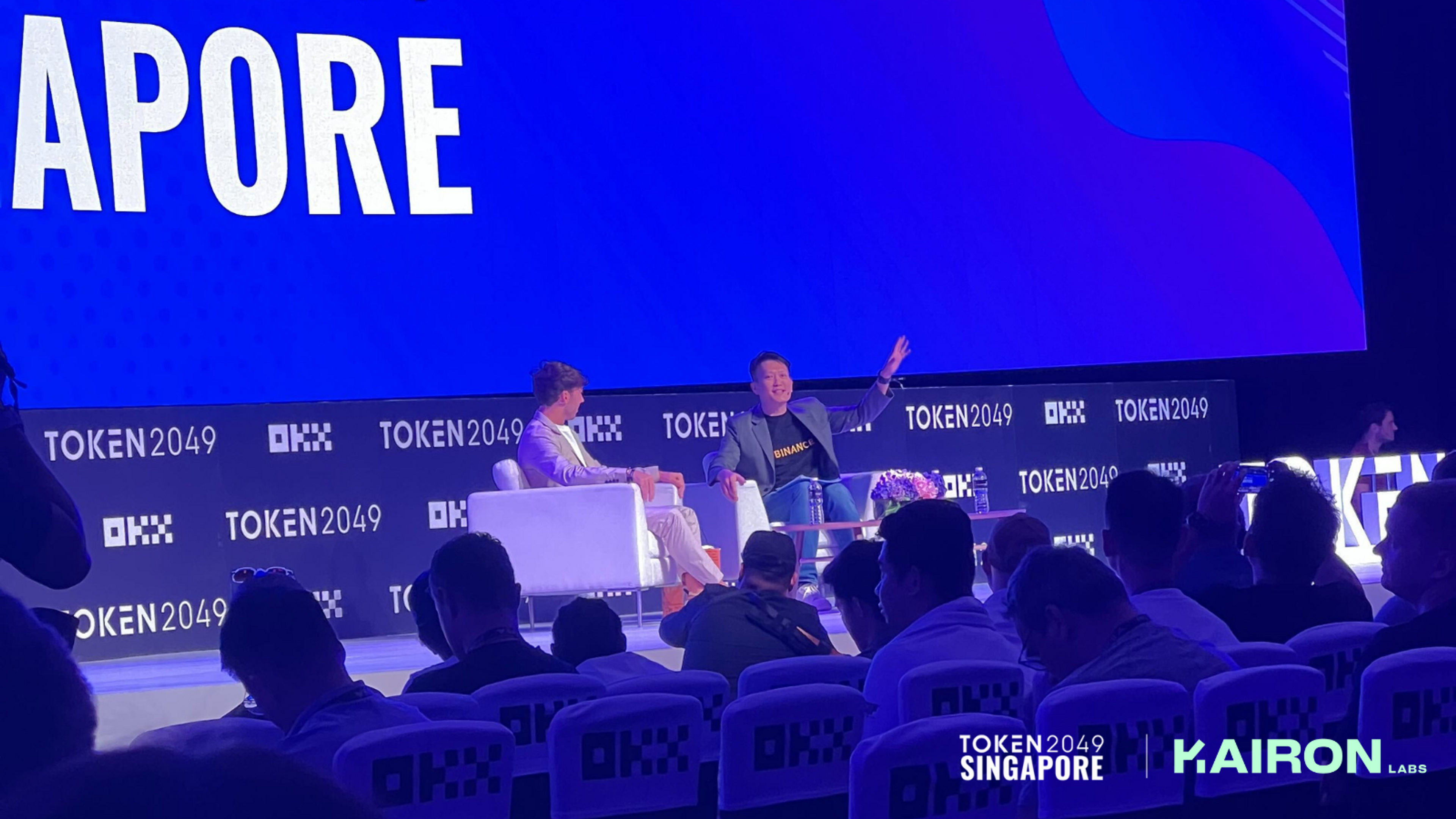 OKX Stage with Pierre Gasly at Token 2049 | Image by Kairon Labs
