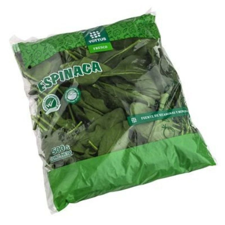TOTTUS Espinaca en Bolsa 500 g