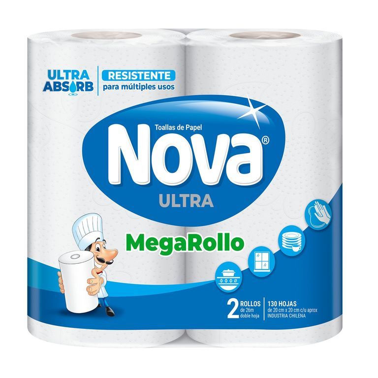 Toalla de Papel Nova Doble Hoja 2 x 26 mts