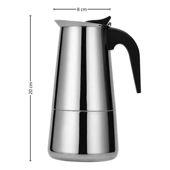 Cafetera italiana 9 tazas acero: $8.990