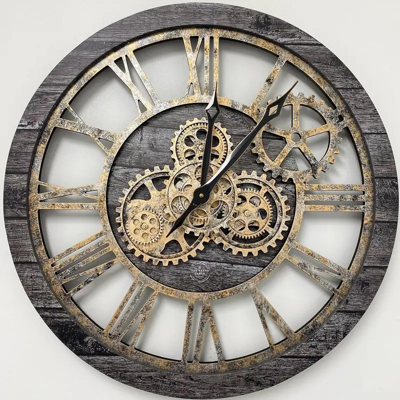 Horloge Murale Vintage Industrielle