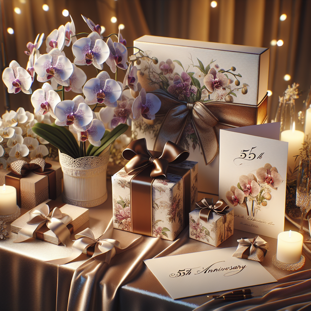 Quel cadeau offrir pour les 55 ans ans de mariage : Noces d'orchidée ?